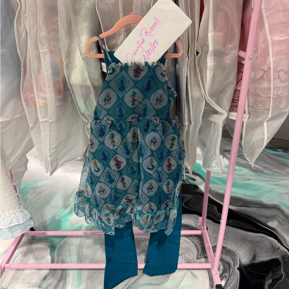 Blue Patterned Kids' Outfit